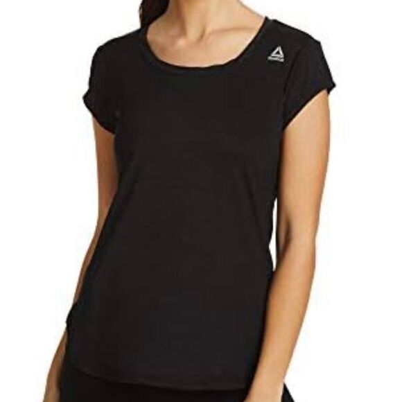 Reebok Tops - NWT Reebok Slim Fit Athletic Training Short Sleeve T-Shirt Black Medium